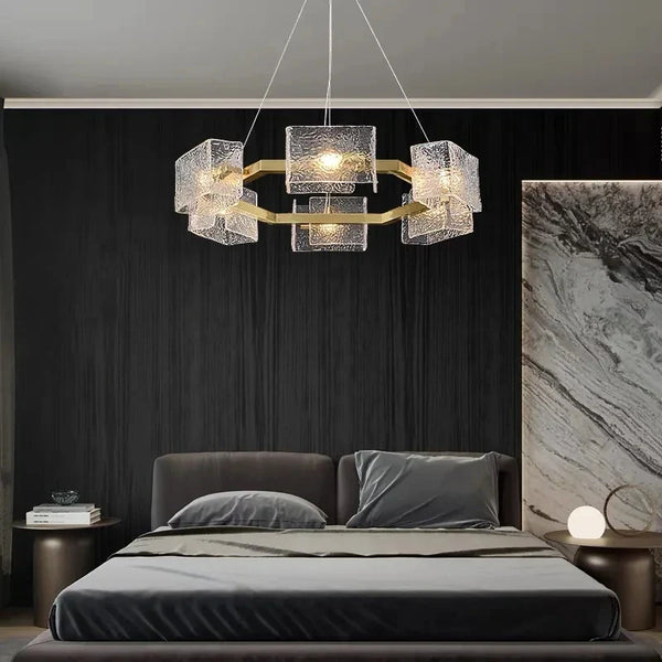 Lustre LED Waves of Glass – Design Moderne et Luxueux