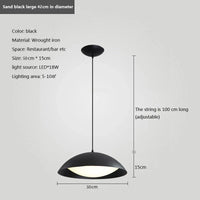 Suspension LED Nordik en fer au design moderne