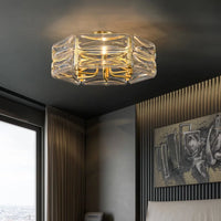 Lustre Nordique en Cuivre LED Surface Moderne et Luxueux