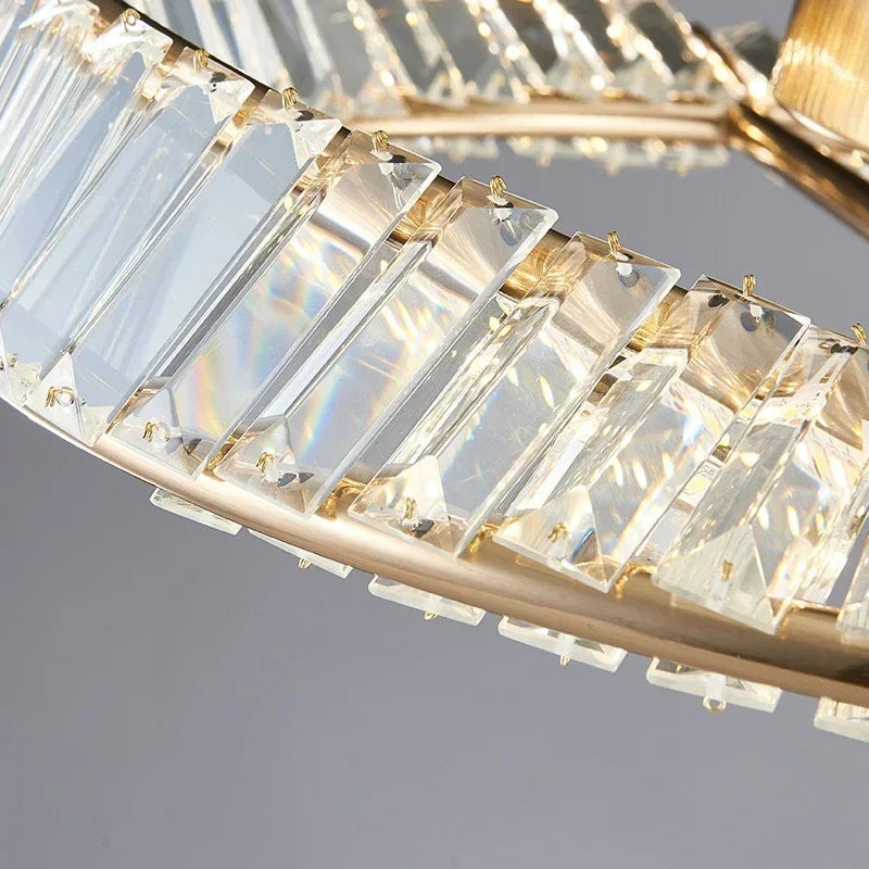 Plafonnier LED de Luxe en Cristal Nordique Décoratif d'Intérieur - Élégance Scandinave