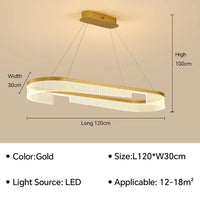 Lustre LED Anneaux Suspendu Nordique Moderne