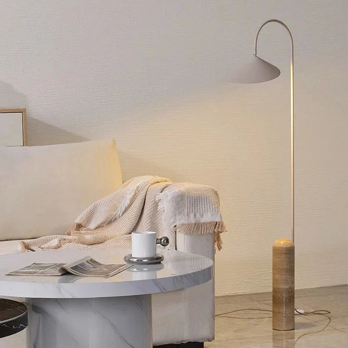 Lampadaire en marbre et pierre ajustable - Luxe et Élégance