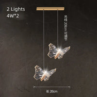 Suspension LED papillon design nordique moderne pour une décoration intérieure tendance