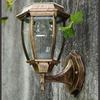 Applique murale solaire LED pour extérieur - Cour lumière villa solaire 