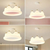 Plafonnier Couronne Créative pour Chambre à Coucher