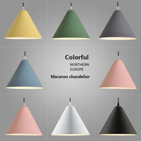 Suspension LED nordique Macaron en Fer