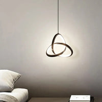 Suspension LED Rotative en Forme de Cercle
