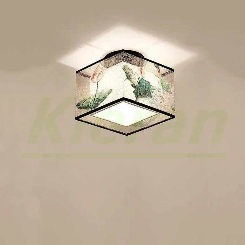 Plafonnier LED Moderne Lotus Oiseau pour Hôtel KTV