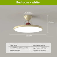 Plafonnier LED nordique en fer avec soucoupe volante - Luminaire décoratif d'intérieur