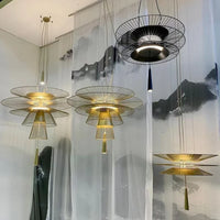 Lustre de Luxe Sandyha LED en Métal - Lampe Suspendue Décorative