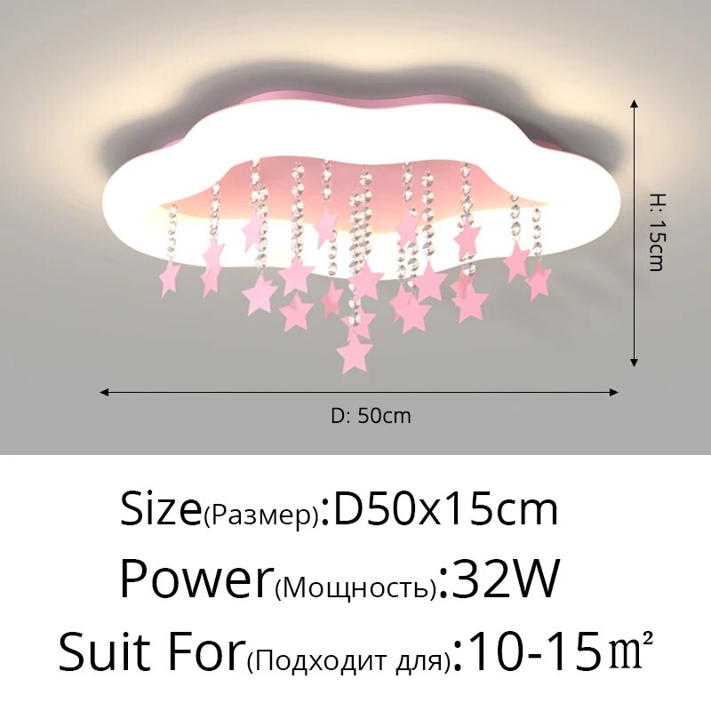 Lustre LED Nuage Multicolore