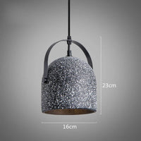 Suspension minimaliste en béton rétro avec éclairage LED innovant