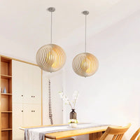 Lustre Nordique en Bois pour Bar & Cuisine Créative - Éclairage Intérieur