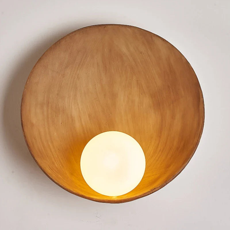 Applique murale ronde en résine pour une décoration maison tendance