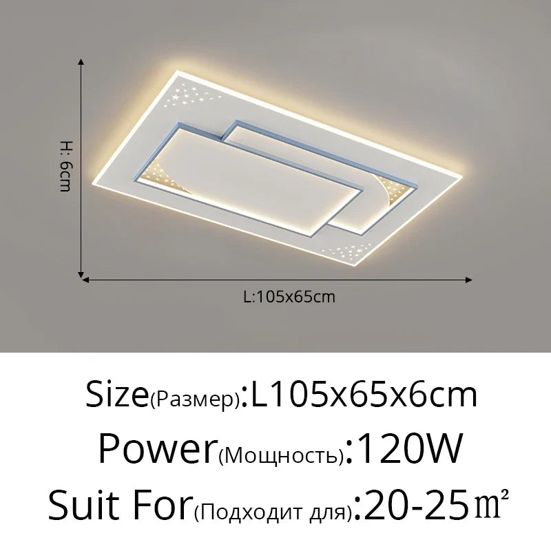 Plafonniers LED Modernes Encastrés - Style Nordique Minimaliste Étoilé
