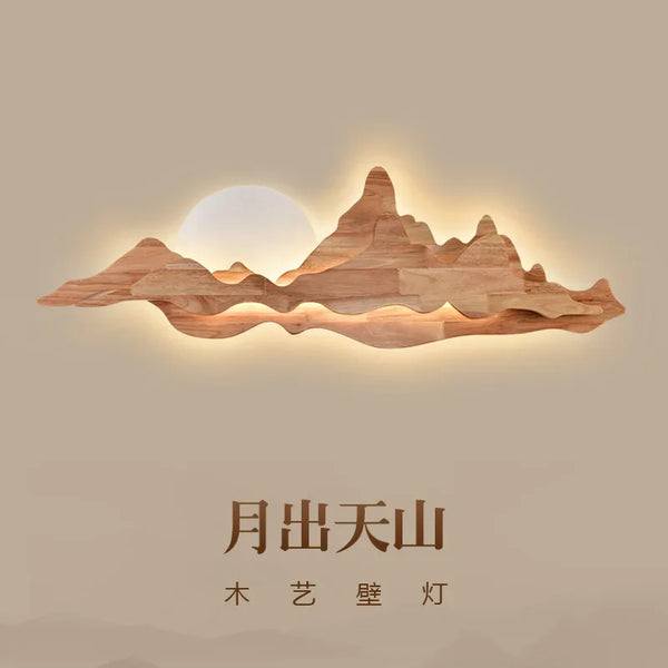 Applique murale Zen thé en bois massif