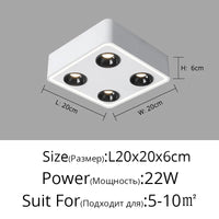 Spot carré LED anti-éblouissement en surface - Lumin'easy
