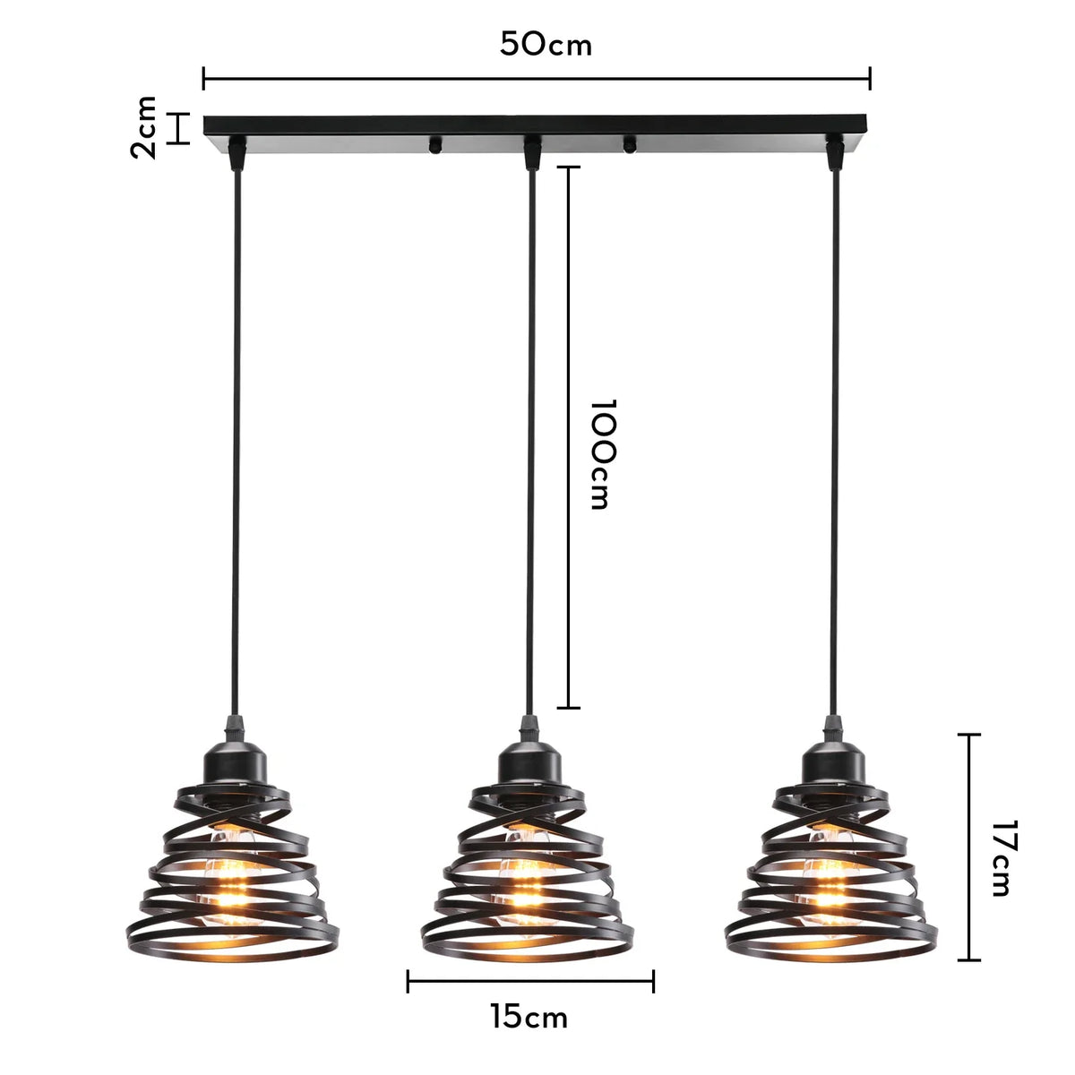 Suspension Vintage en Fer Forgé pour un Intérieur Moderne