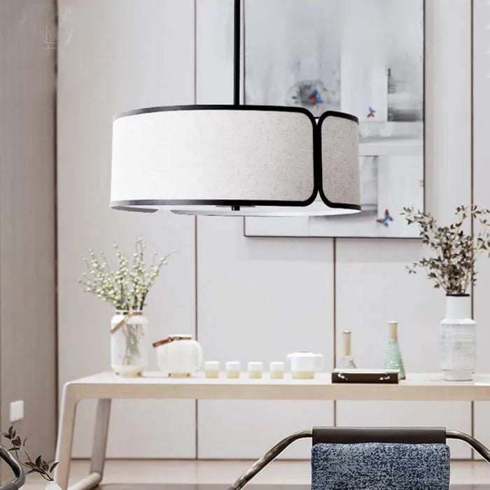 Lustre Circulaire Zen de Style Chinois Moderne, Idéal pour la Décoration de votre Salon ou Restaurant