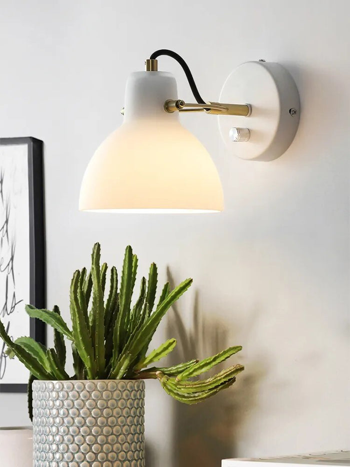 Lampe de chevet ajustable en verre pour l'entrée