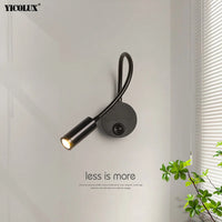 Appliques murales LED Rotatif - Design Moderne - Noir & Blanc - Idéal pour Salon, TV & Allée - Éclairage Intérieur Haut de Gamme