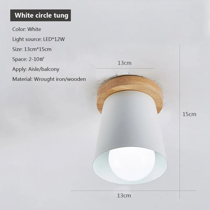 Plafonnier Nordic Wood - Luminaire Créatif pour une Décoration Moderne