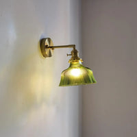 Applique murale LED rotative en verre et laiton pour miroir