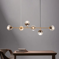 Lustre boule en verre design