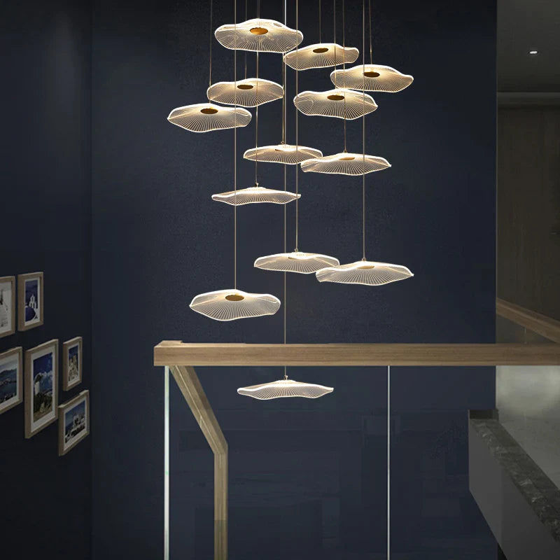 Élégant Lustre Villa Moderne Luxe Étage