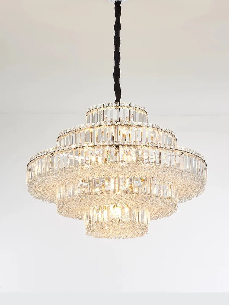 Lustre LED en Cristal K9 Rétro Moderne de Luxe 2024 - Édition Limitée