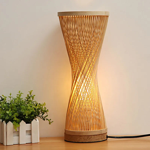 Lampe de Table en bambou artisanale