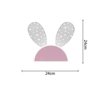 Fille Enfant Chambre Décor Éclairage de Nuit Lapin Rose