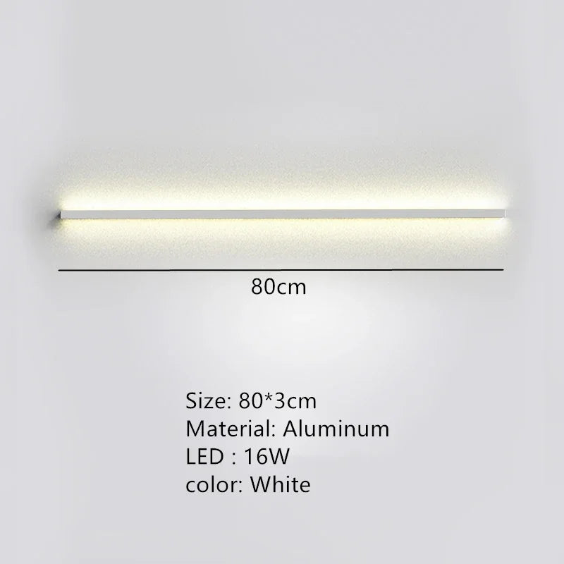 Applique Murale LED Moderne avec Interrupteur de Gradation - Idéal pour une Décoration Élégante