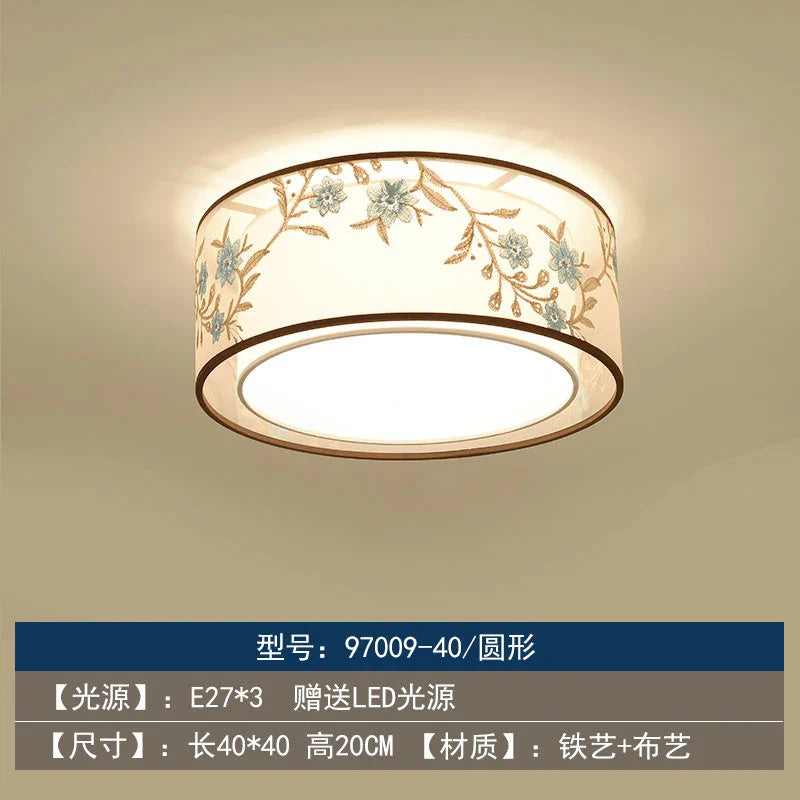Lustre Chinois Plafonnier Chinoiserie pour Chambre Rétro