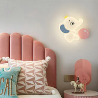 Appliques Murales LED Éléphant Mignon pour Enfants