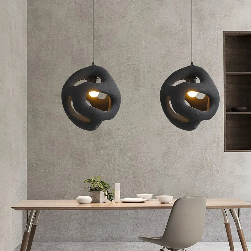 Luminaires Suspension LED Style Nordique Wabi Sabi
