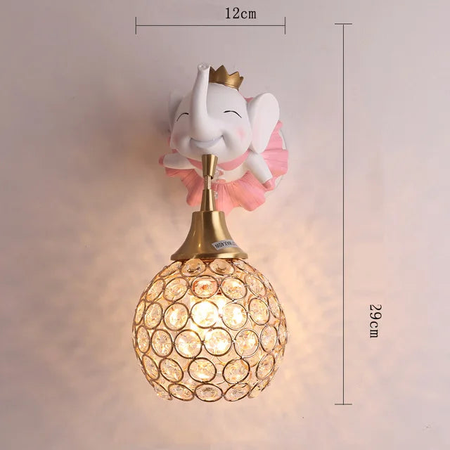 Applique murale Dessin animé Licorne LED - Chambre de Princesse