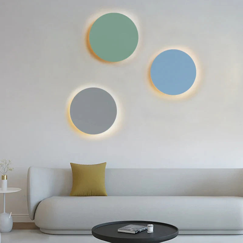 Applique murale LED minimaliste colorée pour maison et salon