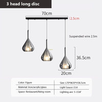 Suspension LED en verre au design nordique minimaliste - Luminairia
