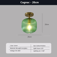Plafonnier LED en verre nordique minimaliste pour un style moderne