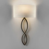 Applique murale LED en tissu avec cercle créatif en fer - Éclairage moderne de qualité