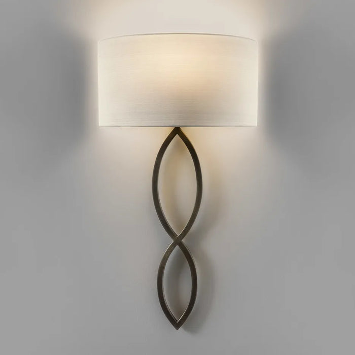 Applique murale LED en tissu avec cercle créatif en fer - Éclairage moderne de qualité
