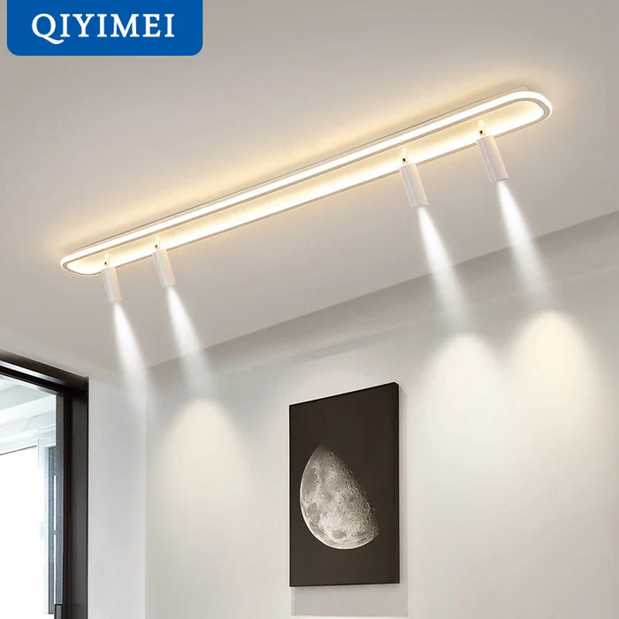 Lustre LED design pour éclairage intérieur gradation longue.