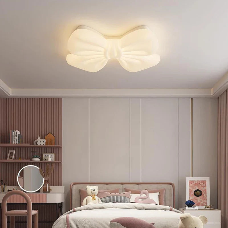 Plafonnier LED "Nœud Romantique" pour Petite Fille