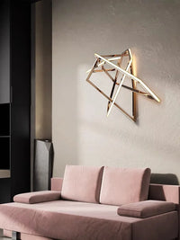 Applique murale postmoderne en acier inoxydable et silicone pour décoration de luxe - Élégance et Modernité