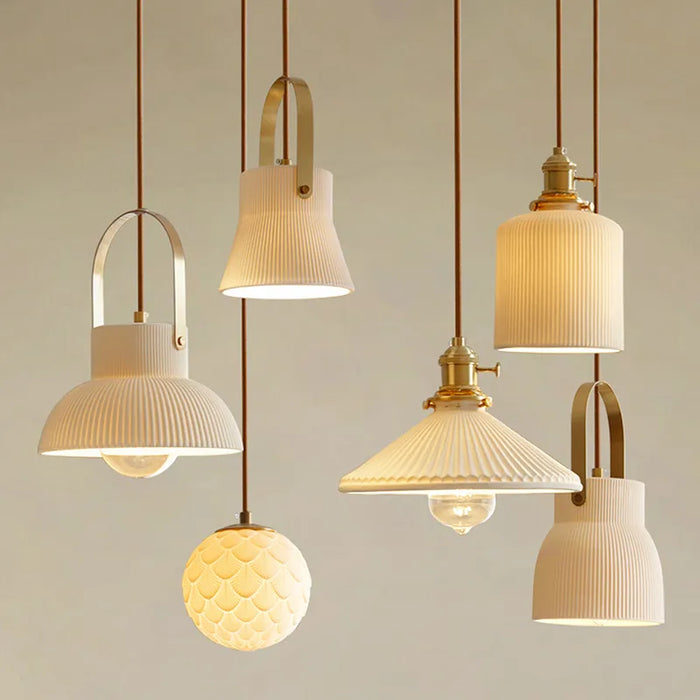 Suspension céramique design variée