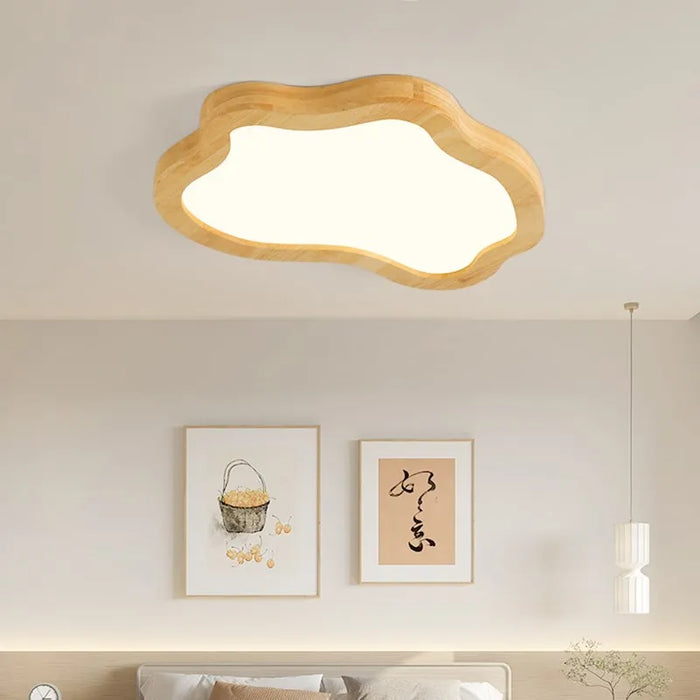 Plafonnier nordique en bois minimaliste - Élégance scandinave