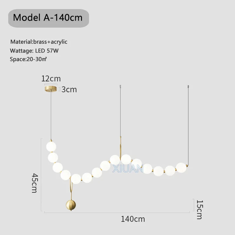Lustre LED Design Arrondi