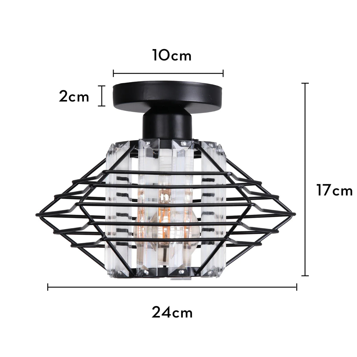 Plafonnier LED Crystal Touch