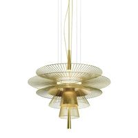 Lustre de Luxe Sandyha LED en Métal - Lampe Suspendue Décorative
